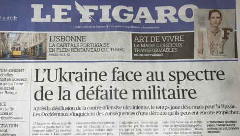 FIGARO: A ŠTA AKO UKRAJINA GUBI RAT? Promena diskursa na Zapadu povodom situacije u kojoj se nalaze vlasti u Kijevu zbog stanja na bojišt FIGARO: A ŠTA AKO UKRAJINA GUBI RAT? Promena diskursa na Zapadu povodom situacije u kojoj se nalaze vlasti u Kijevu zbog stanja na bojišt