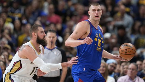 JOKIĆ NOSI DENVER DO PRVOG MESTA NA ZAPADU: Pejsersi dolaze u Kolorado bez najboljeg igrača