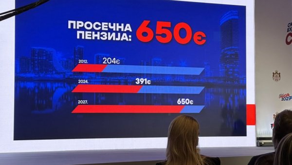 ПЕНЗИЈЕ ИДУ НА 650 ЕВРА: Вучић најавио фантастичне вести