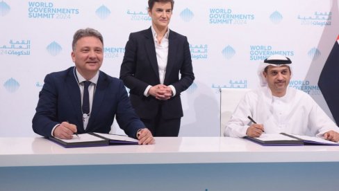JAČANJE POZICIJE SRBIJE KAO DIGITALNOG LIDERA: Potpisan Memorandum o razvoju veštačke inteligencije sa Emiratima (FOTO) JAČANJE POZICIJE SRBIJE KAO DIGITALNOG LIDERA: Potpisan Memorandum o razvoju veštačke inteligencije sa Emiratima (FOTO)