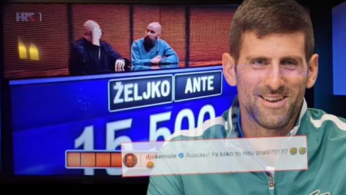 AU, KAKO NISU ZNALI? Nole se smeje Hrvatima iz Potere - pitanje je bilo o Jeleni (VIDEO)