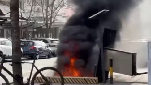 GUST DIM PREKRIO NEBO: Požar na Cvetnom trgu (VIDEO)