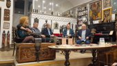 СЛАВОМИРУ ГВОЗДЕНОВИЋУ УРУЧЕНА НАГРАДА УДРУЖЕЊА КЊИЖЕВНИКА СИМО МАТАВУЉ: На књижевној вечери у Адлигату Гвозденовић и Мирослав Алексић