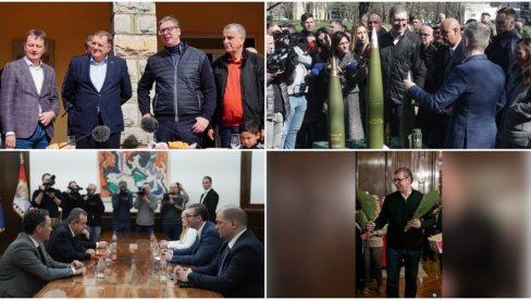 НЕДЕЉА СА ПРЕДСЕДНИКОМ: Вучић на Инстаграму објавио видео - Ову недељу обележили су вредни, часни и добри људи наше земље (ВИДЕО) НЕДЕЉА СА ПРЕДСЕДНИКОМ: Вучић на Инстаграму објавио видео - Ову недељу обележили су вредни, часни и добри људи наше земље (ВИДЕО)