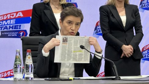 SRAMOTNO PISANJE LISTA DANAS: Brnabić - Kolumnista danas ima poštovanje za naciste, a SNS mu se gadi