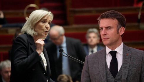 ŽELI DA NAS ODVEDE U RAT: Le Pen udarila na Makrona