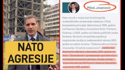 СРАМОТА МИЛОША ЈОВАНОВИЋА: Пред домаћом публиком је НАТО агресија, а пред француском интервенција (ВИДЕО)