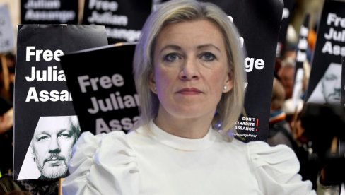 ZAHAROVA O SLUČAJU DŽULIJAJNA ASANŽA: Britanski pravosudni sistem pretvorio se u farsu ZAHAROVA O SLUČAJU DŽULIJAJNA ASANŽA: Britanski pravosudni sistem pretvorio se u farsu
