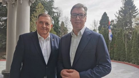 DODIK SNAŽNO UZ VUČIĆA: On neće pokleknuti pred pritiscima i nastaviće da vodi Srbiju putem napretka i razvoja