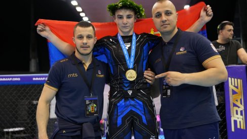 SMEDEREVAC MATEJA DAKSEROVIĆ, ČLAN KLUBA „FANATIK“, ZLATAN NA EVROPSKOM MMA TURNIRU: Tri medalje mladih za Srbiju