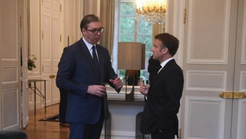 VUČIĆ POSLE SVEČANE VEČERE SA MAKRONOM: Razgovarali smo o važnim pitanjima od geopolitičkih, do bilateralnih