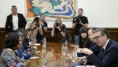 VUČIĆ SA MINISTARKOM SPOLJNIH POSLOVA GANE: Zahvalio sam se na podršci teritorijalnom integritetu i suverenitetu Srbije