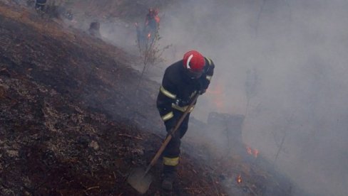 ПОЖАР КОД ГАЦКА СТАВЉЕН ПОД КОНТРОЛУ: Кустурић – До вечерас би могао да буде угашен