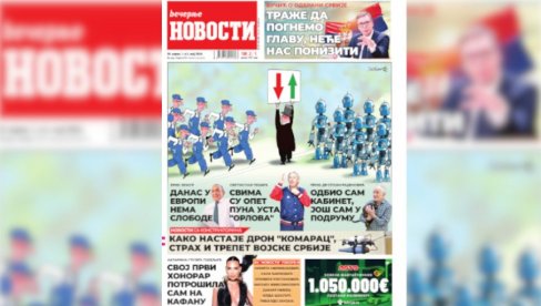 NA POVEĆANOM BROJU STRANA: U utorak praznični trobroj „Večernjih novosti“