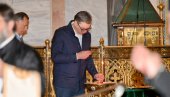 PREDSEDNIK DOBIO BLAGOSLOV I UPALIO SVEĆU: Vučić danas putuje u NJujork, pred Srbijom su teški dani (FOTO/VIDEO)