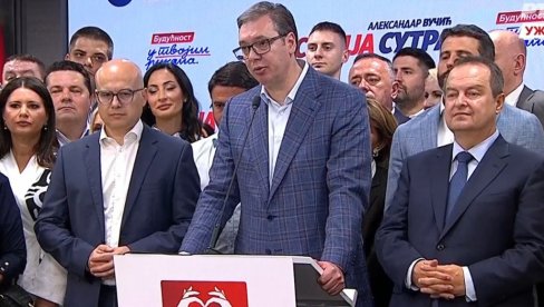 IMAĆEMO APSOLUTNU VEĆINU U BEOGRADU: VUČIĆ - Više od godinu dana trajali su stravični pritisci vezani za izbore