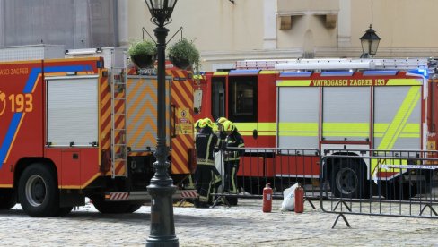 ГОРИ ПОСТРОЈЕЊЕ СА ОПАСНИМ МАТЕРИЈАМА: Огроман пожар букнуо у Хрватској, на терену велики број ватрогасаца