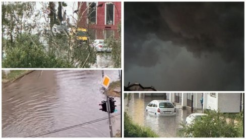 DEO GRADA POD VODOM, CENTAR BEZ STRUJE: U Pančevu haos zbog jakog popodnevnog nevremena (FOTO/VIDEO)