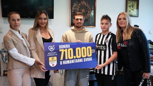 GOLEADA HUMANOSTI FUDBALERA VELIKOG SRCA: Fondacija Mozzart donirala 7.820.000 dinara tokom Superlige