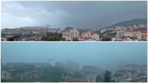 POJAVIO SE SNIMAK NEVREMENA U CRNOJ GORI: Sav haos je stao u svega nekoliko sekundi (VIDEO)