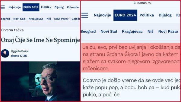 ОПОЗИЦИОНИ “ДАНАС” СА УДАРНОГ МЕСТА ПОРУЧУЈЕ: Да, Данила Вучића треба убити уранијумом у руднику! (ФОТО)