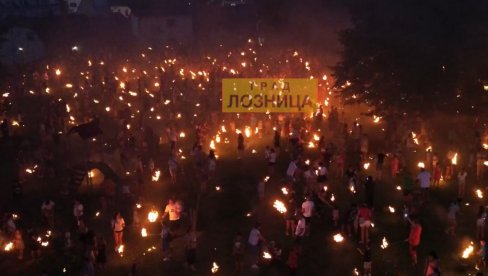 GORELO JE: Šta se desilo te noći u Loznici - neobična scena snimljena iz drona (VIDEO)