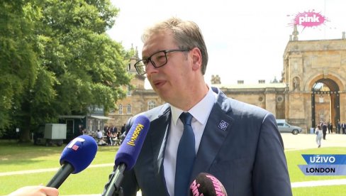 VUČIĆ SE OBRATIO IZ LONDONA: Samo su pojedinci mogli da daju ton današnjem skupu, potreban je uravnotežen pristup (VIDEO)