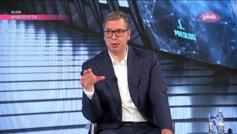 (UŽIVO) VUČIĆ U HIT TVITU: Predsednik gost emisije na Pinku