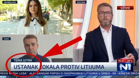 N1 HUŠKA LJUDE NA GRAĐANSKI RAT: Propale proteste opozicije protiv litijuma naziva ustankom?!