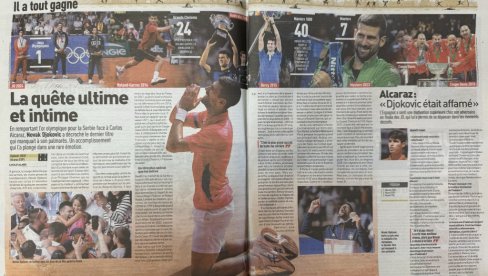 NOVAK, TOTALNI ŠAMPION! - Francuski mediji oduševljeno veličaju Đokovićevo olimpijsko zlato NOVAK, TOTALNI ŠAMPION! - Francuski mediji oduševljeno veličaju Đokovićevo olimpijsko zlato