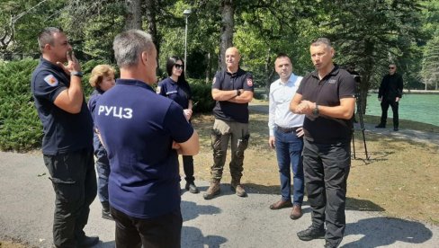 MINISTAR BEZBEDNOSTI BiH, NENAD NEŠIĆ, POSETIO TJENTIŠTE I PODRUČJE NP SUTJESKA, ZAHVAĆENE POŽAROM   Dragocena pomoć iz Srbije