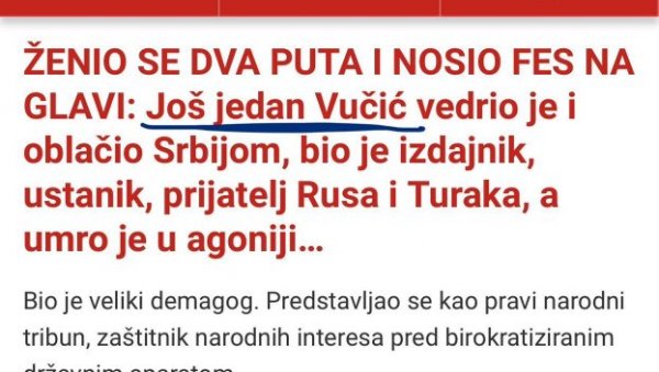 ИСЛАМИСТИ ИЗ “СЛОБОДНЕ БОСНЕ” ПОЛУДЕЛИ ОД МРЖЊЕ ПРЕМА ВУЧИЋУ: Користе и далеку прошлост да би га напали, смета им његово презиме