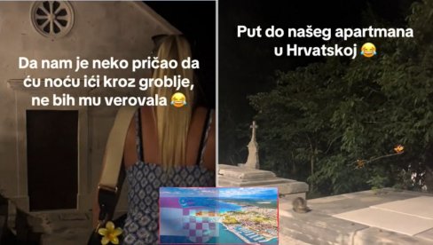 Otišla u Hrvatsku na more, a da bi došla do apartmana - MORA DA PROĐE KROZ GROBLJE (VIDEO)