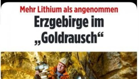 НЕМАЧКА СЕ РАДУЈЕ: Копаћемо литијум, имамо га више него што смо очекивали (ФОТО)