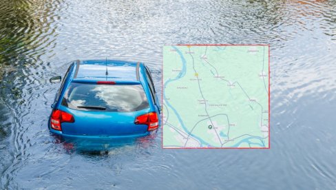 AUTO POTONUO - NESREĆA NA ZRENJANISKOM PUTU: Tri mladića sletela u kanal - u cik zore