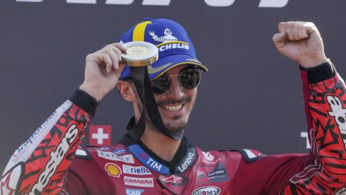 ITALIJAN NAJBRŽI: Frančesko Banjaja pobedio na sprint trci u Moto GP šampionatu