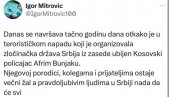 СКАНДАЛ НАД СКАНДАЛИМА! Промотер Зеленовића, Ћуте и лажних еколога Не дамо Јадар жали за Куртијевим полицајцем, а Србе назива злочинцима