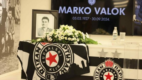 PARTIZAN SE OPROSTIO OD LEGENDE: Održana komemoracija povodom smrti Marka Valoka