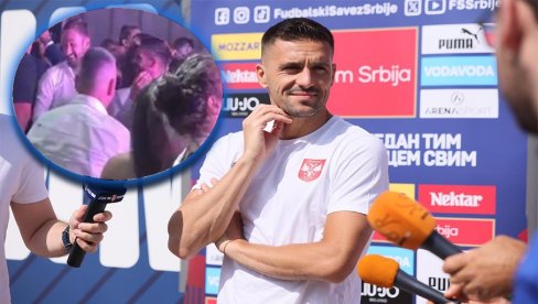 TADIĆ UHVAĆEN U LUDOM PROVODU: Dok se Srbija priprema za Švajcarsku i Španiju, evo šta radi bivši kapiten orlova (VIDEO)