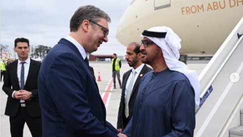 IDEM KOD ISKRENOG PRIJATELJA SRBIJE Vučić: Zahvalan sam i njemu i Emiratima na podršci