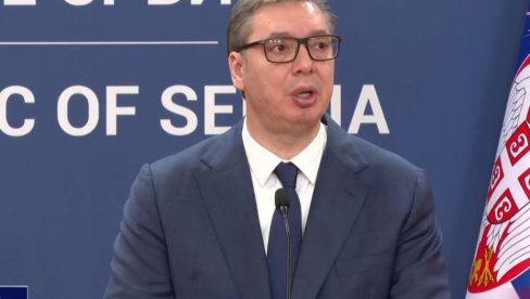 DOMAĆIN PREDSEDNIK VUČIĆ: Kralj Esvatinija Msvati Treći u poseti Srbiji -  Obraća se predsednik (VIDEO)