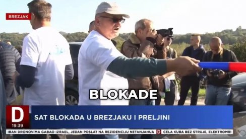 ŠOLAKOVI MEDIJI VELIČAJU NASILJE NA OPOZICIONIM BLOKADAMA: Čoveku otimaju naočare, napadaju novinarku (VIDEO)