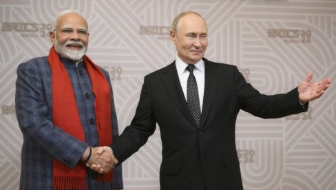 ISTORIJSKI SUSRET: Putin i Modi dva sata o bilateralnim odnosima i Ukrajini - potpisano 29 dokumenata
