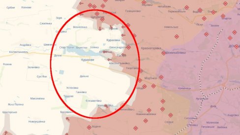 (MAPA) NOFA OFANZIVA U DONJECKU, RUSKI OPKOLJAVAJU KURAHOVO: Besne borbe, steže se obruč oko Ukrajinaca