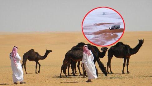 ZABELELA SE SAUDIJSKA ARABIJA: Pogledajte nestvarne scene koje se ne viđaju svaki dan (VIDEO)