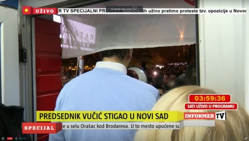 VUČIĆ O NASILJU U NOVOM SADU: Večeras smo prisustvovali ovde nečemu što ne služi na čast onima koji su to organizovali