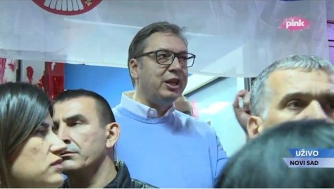 VUČIĆ O NASILJU U NOVOM SADU: Večeras smo prisustvovali ovde nečemu što ne služi na čast onima koji su to organizovali