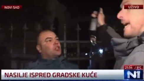 OVAKO JE JEŠIĆ DIVLJAO U NOVOM SADU: Psovao, nasrtao na policiju - jedna od najsramnijih scena sa protesta (VIDEO)