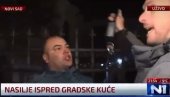 OVAKO JE JEŠIĆ DIVLJAO U NOVOM SADU: Psovao, nasrtao na policiju - jedna od najsramnijih scena iz Novog Sada (VIDEO)