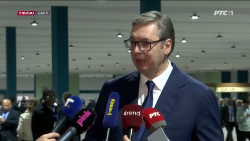 VUČIĆ IZ BAKUA: Od kada je pobedio Tramp, vodi se žestoka kampanja protiv Srbije u regionu (VIDEO)